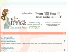 Tablet Screenshot of mainlinedoulas.com